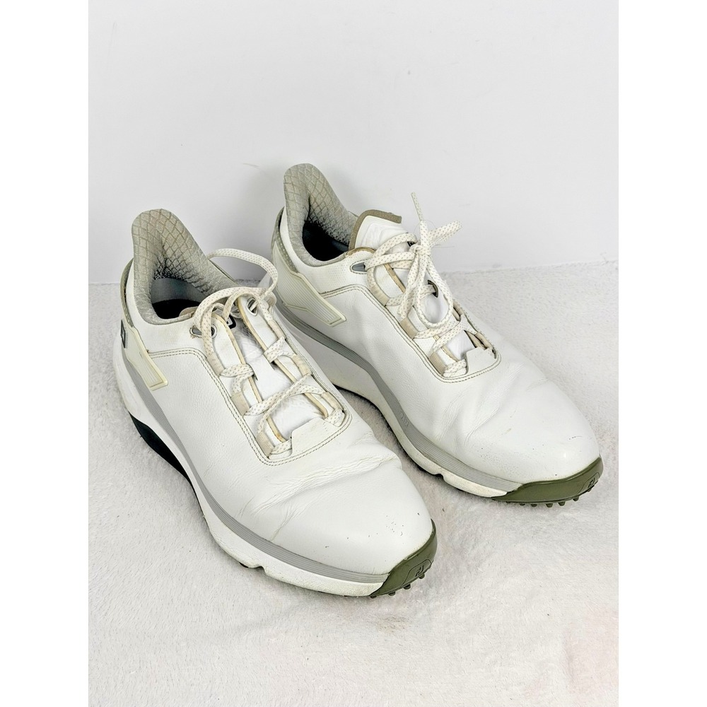 FootJoy Pro/SLX Carbon Spikeless Golf Shoes White Grey Men's Size 12M 56916